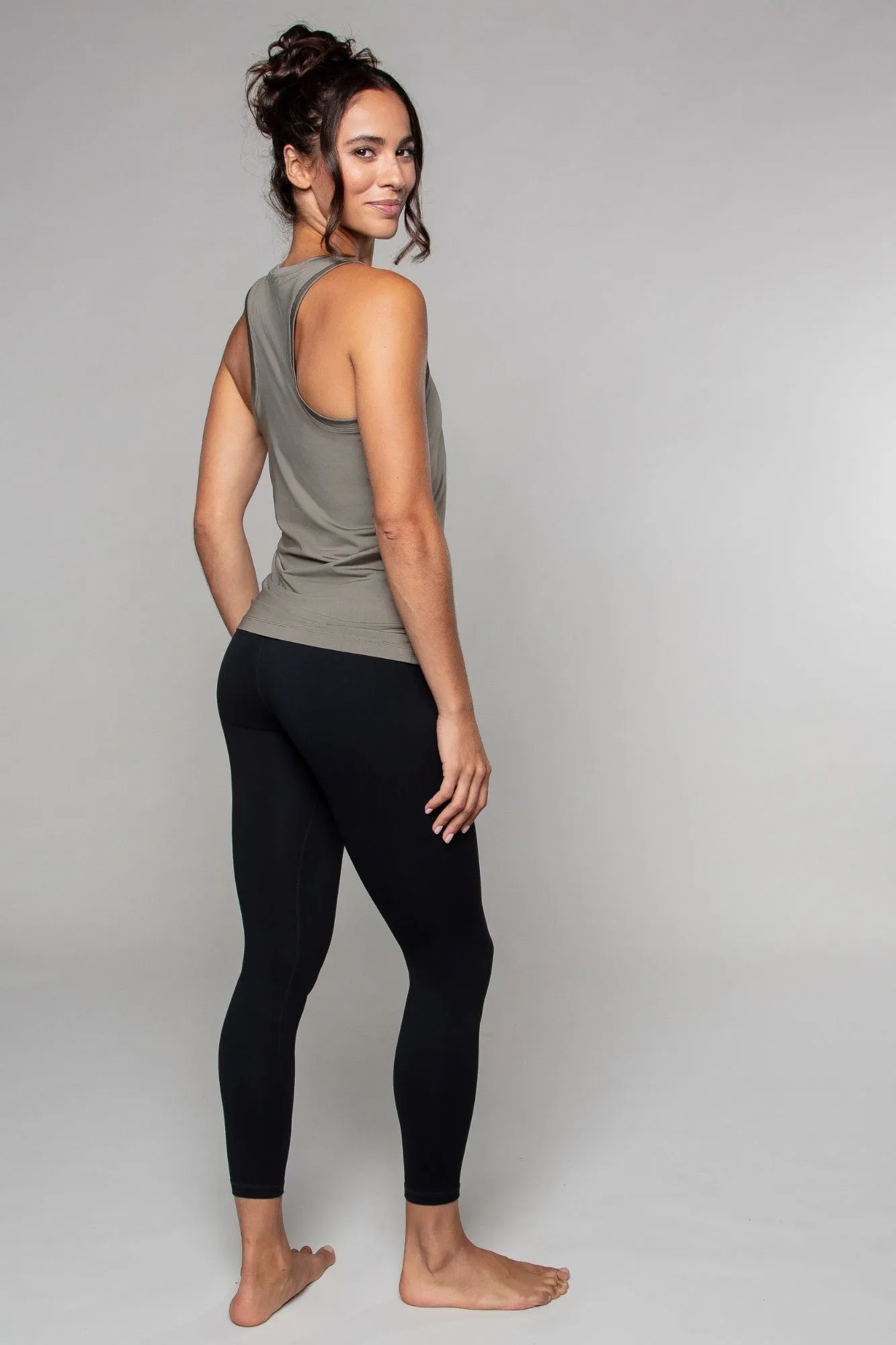 Athletic Vest Tank Top Soft Khaki
