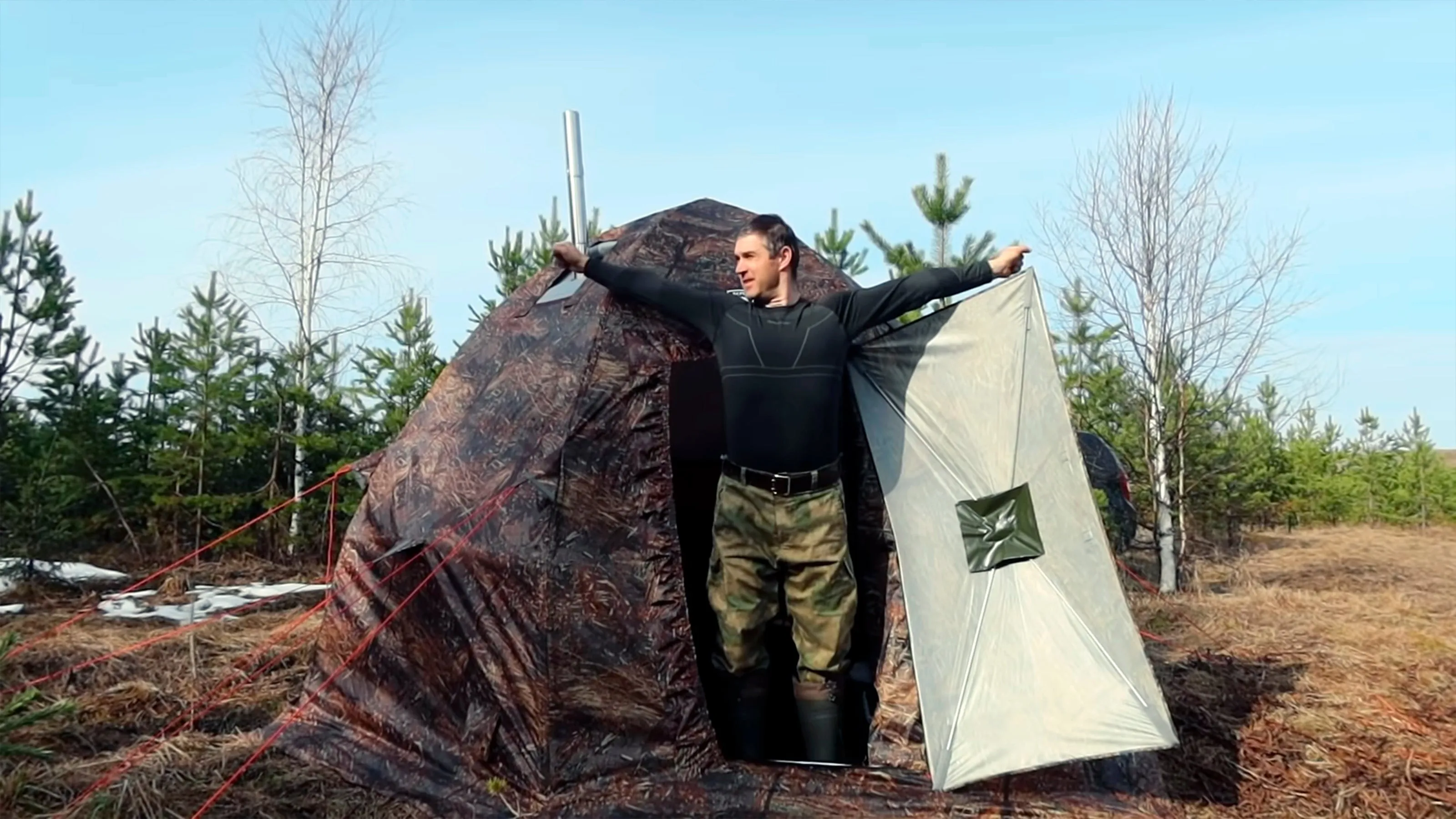Best Hot Tents - All-Season Tent with Stove Jack "UP-2-mini". Best tent for 1-3 person