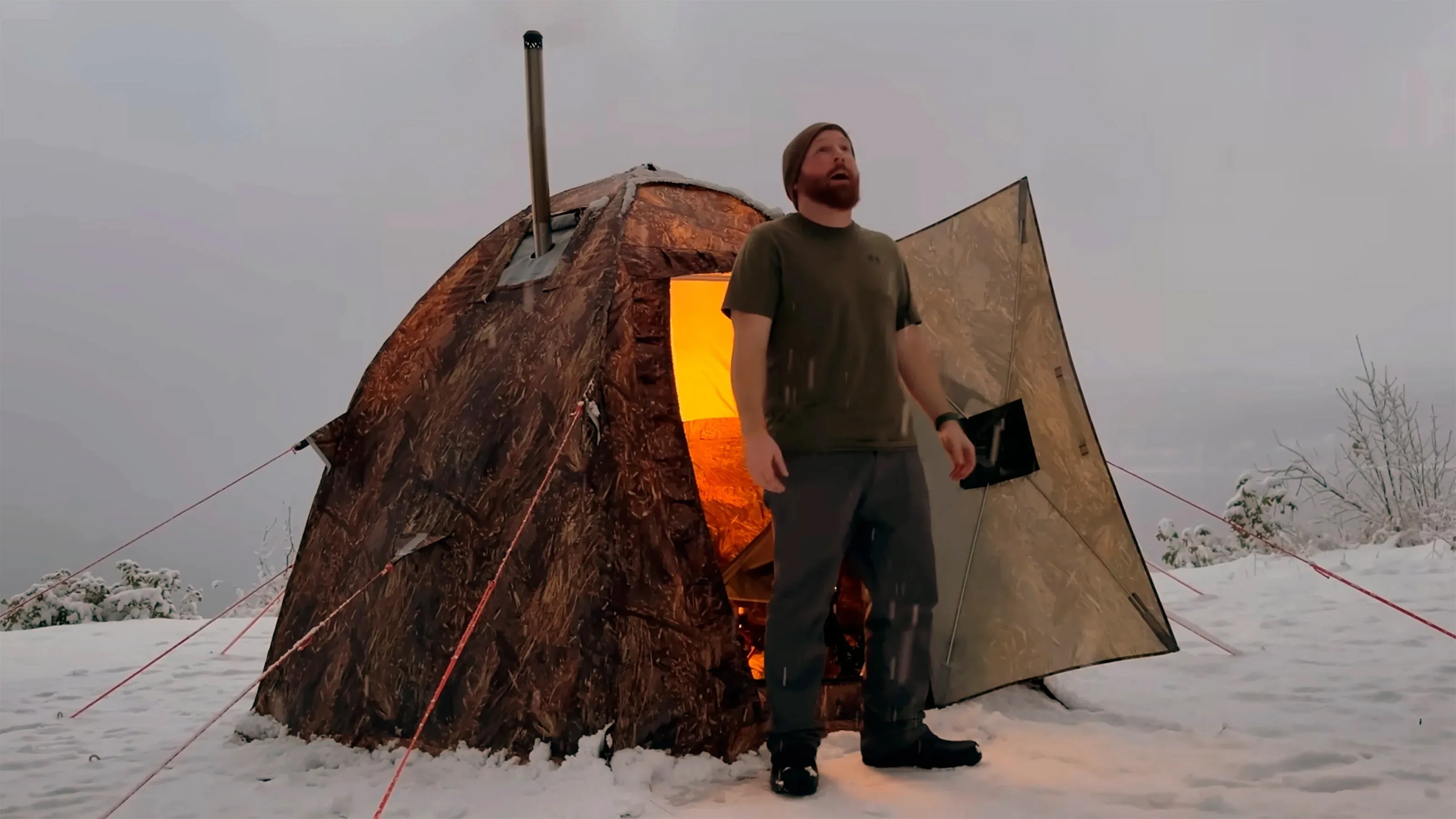 Best Hot Tents - All-Season Tent with Stove Jack "UP-2-mini". Best tent for 1-3 person