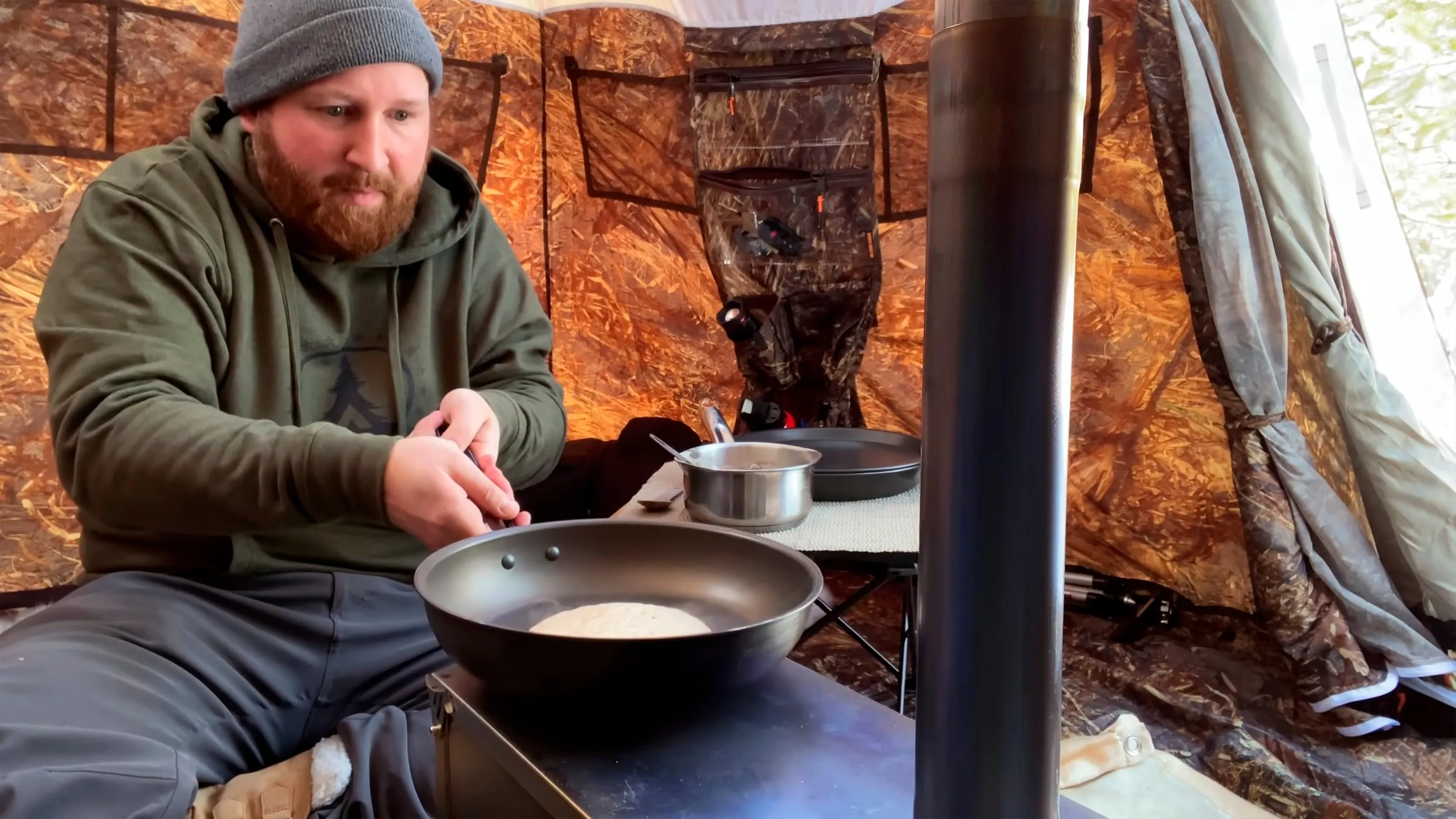 Best Hot Tents - All-Season Tent with Stove Jack "UP-2-mini". Best tent for 1-3 person