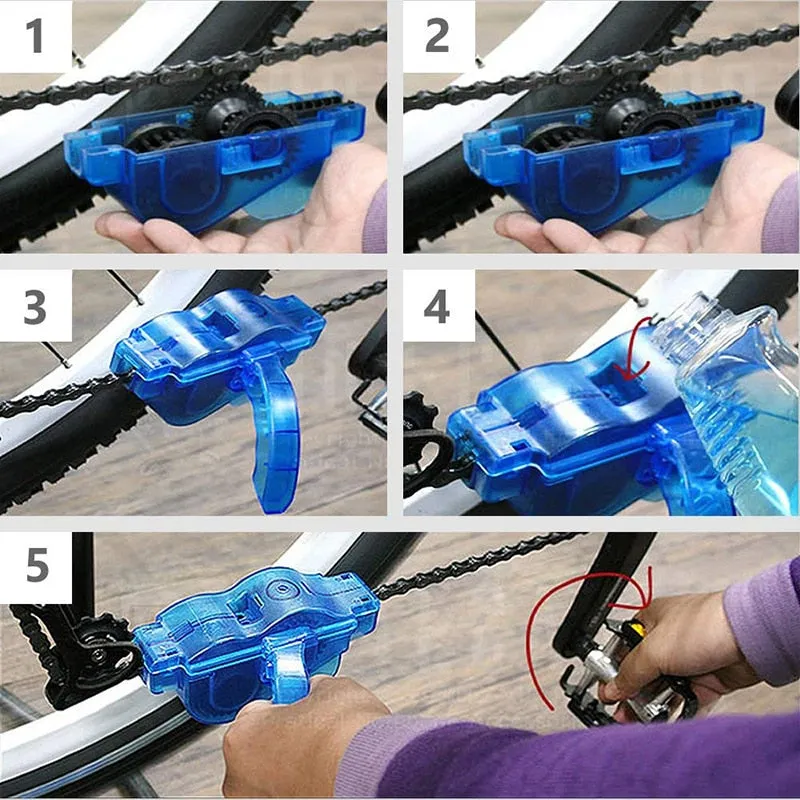 Bicycle Chain Cleaner and Drivetrain Cleaning Kit