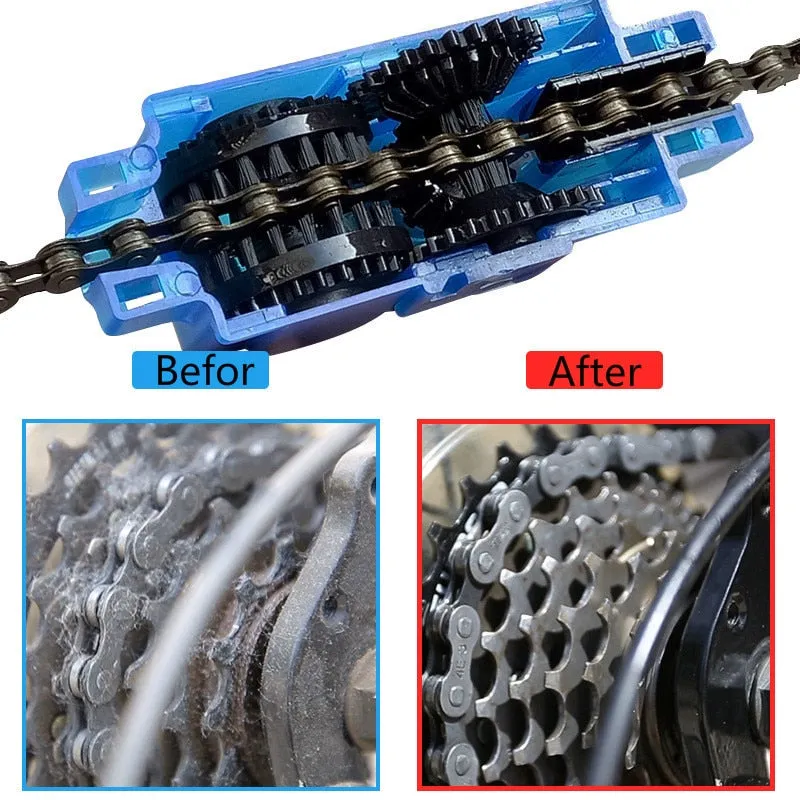 Bicycle Chain Cleaner and Drivetrain Cleaning Kit