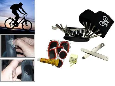 Bike Accessories Bicycle Tyre Repair Tool Kit with Bag