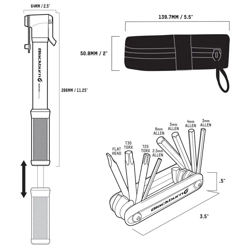 Blackburn Local Ride Kit w CO2 or Mini-Pump