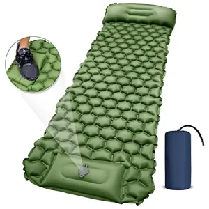 Camping Sleeping Pad, Ultralight Camping Mat with Pillow
