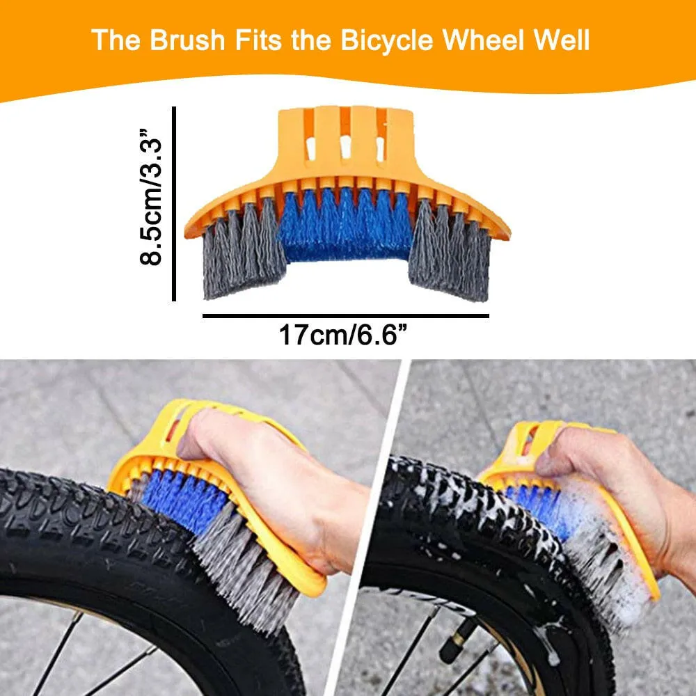 Chain Cleaner Cleaning Bicycle Chain Brush Wash Tool Set MTB Road Bike Protection Oil Chain Gear Grunge Brush for Mountain Bike