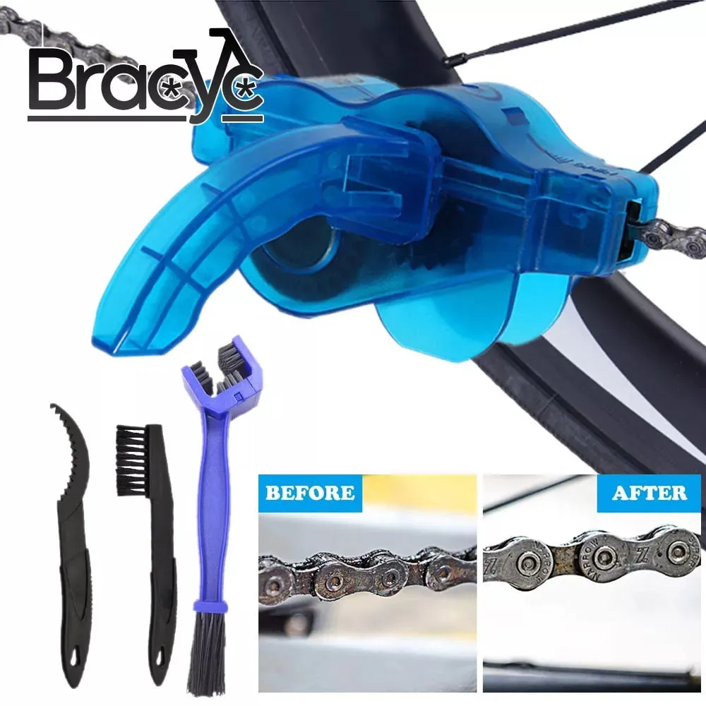 Chain Cleaner Scrubber Brushes Cycling Cleaning Kit Bicycle Accessories Mountain Bike Wash Tool Set Bicycle Repair Tools