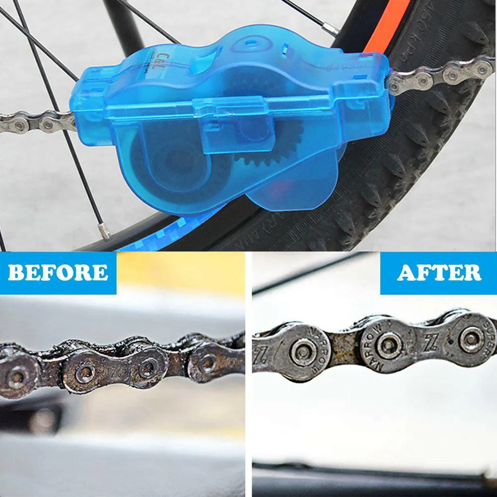 Chain Cleaner Scrubber Brushes Cycling Cleaning Kit Bicycle Accessories Mountain Bike Wash Tool Set Bicycle Repair Tools