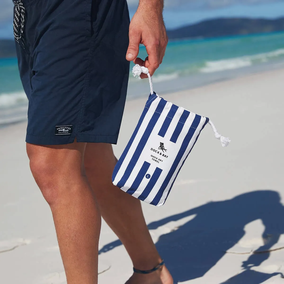 Dock & Bay Quick Dry Towels - Cabana - Whitsunday Blue