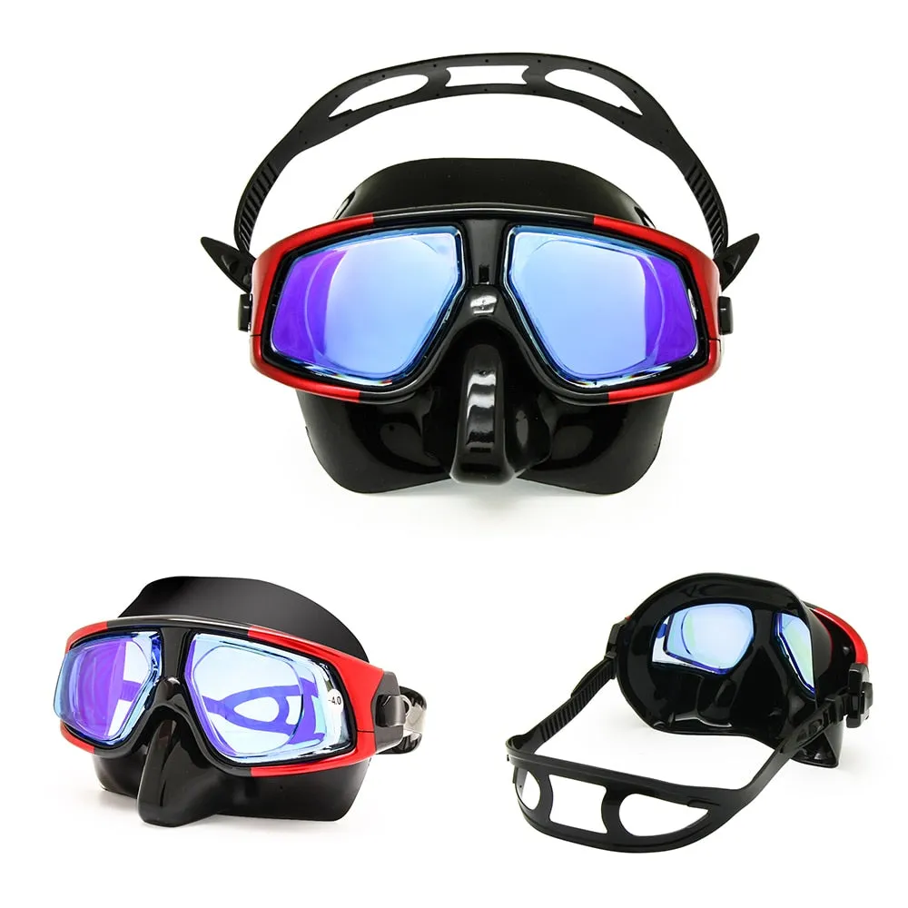 Enzodate Unisex Full Rim Polycarbonate Snorkel Mask Hyperopia Myopia MK005