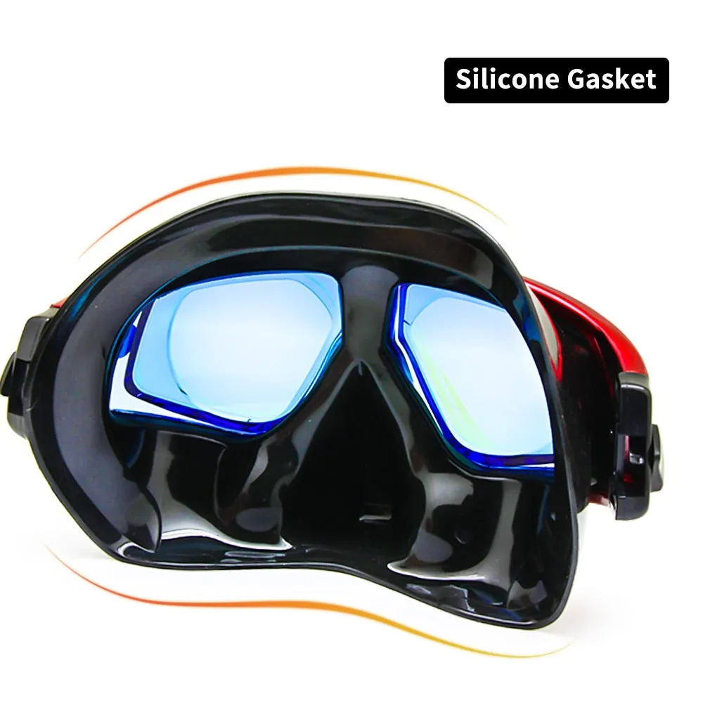 Enzodate Unisex Full Rim Polycarbonate Snorkel Mask Hyperopia Myopia MK005