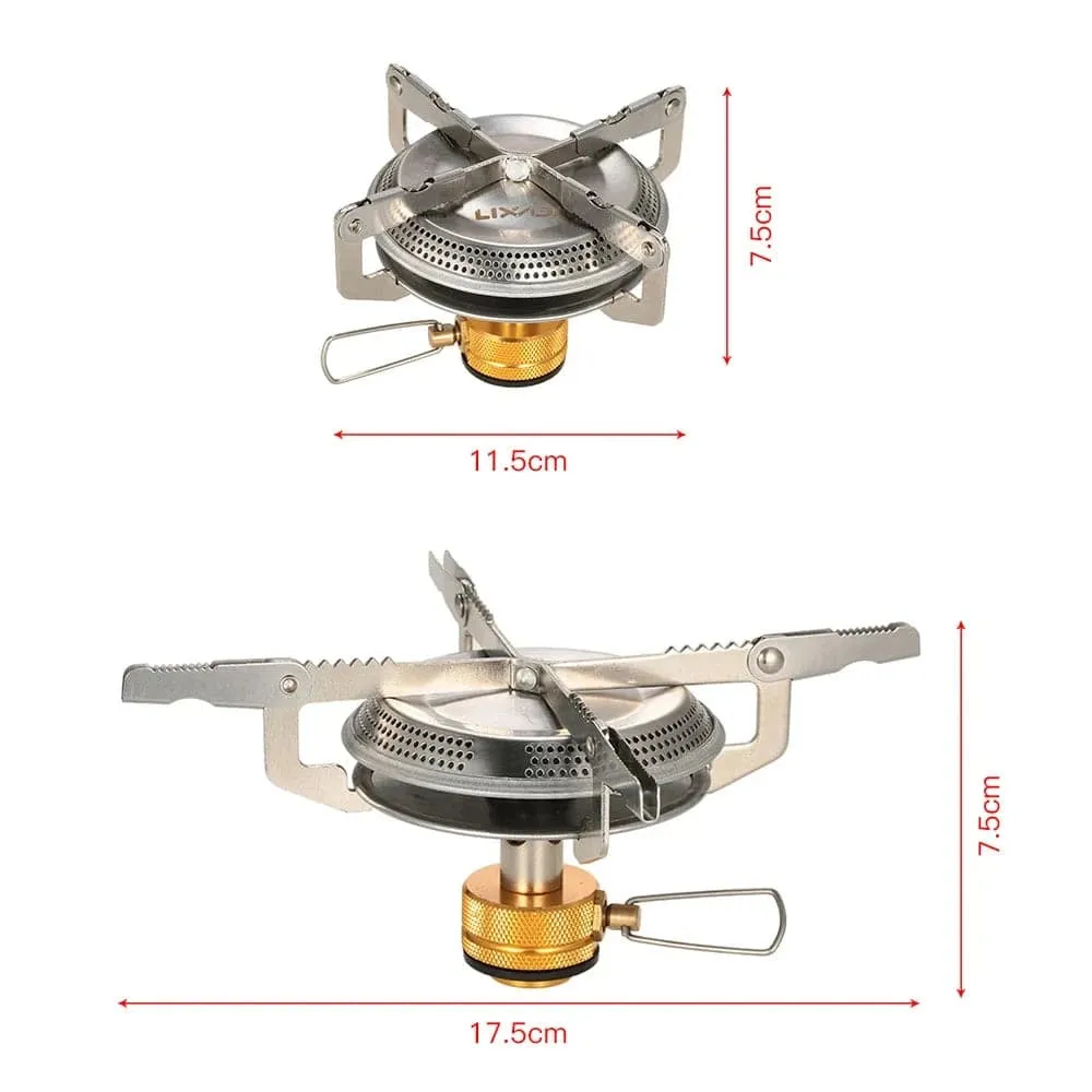 Lixada 3500W Ultralight Portable Outdoor Camping Gas Stove Hiking Backpacking Picnic Cooking Stove Furnace