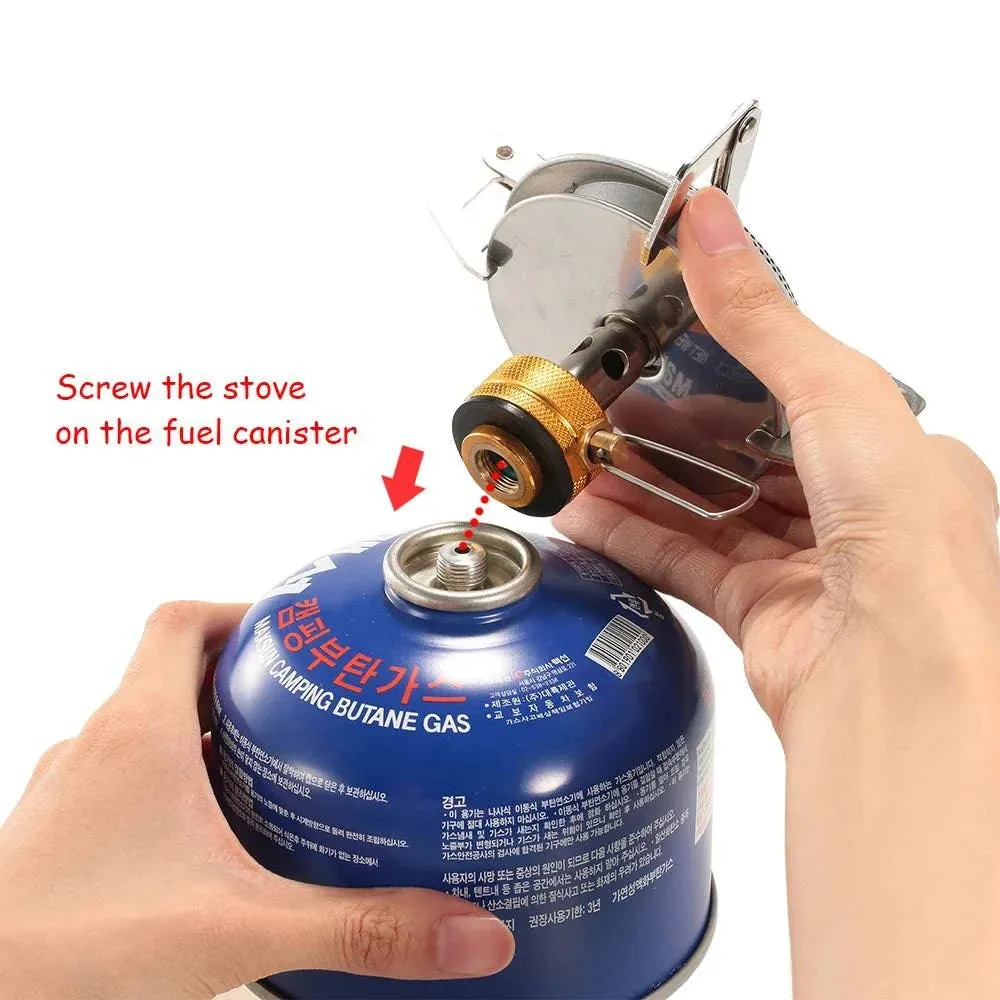 Lixada 3500W Ultralight Portable Outdoor Camping Gas Stove Hiking Backpacking Picnic Cooking Stove Furnace