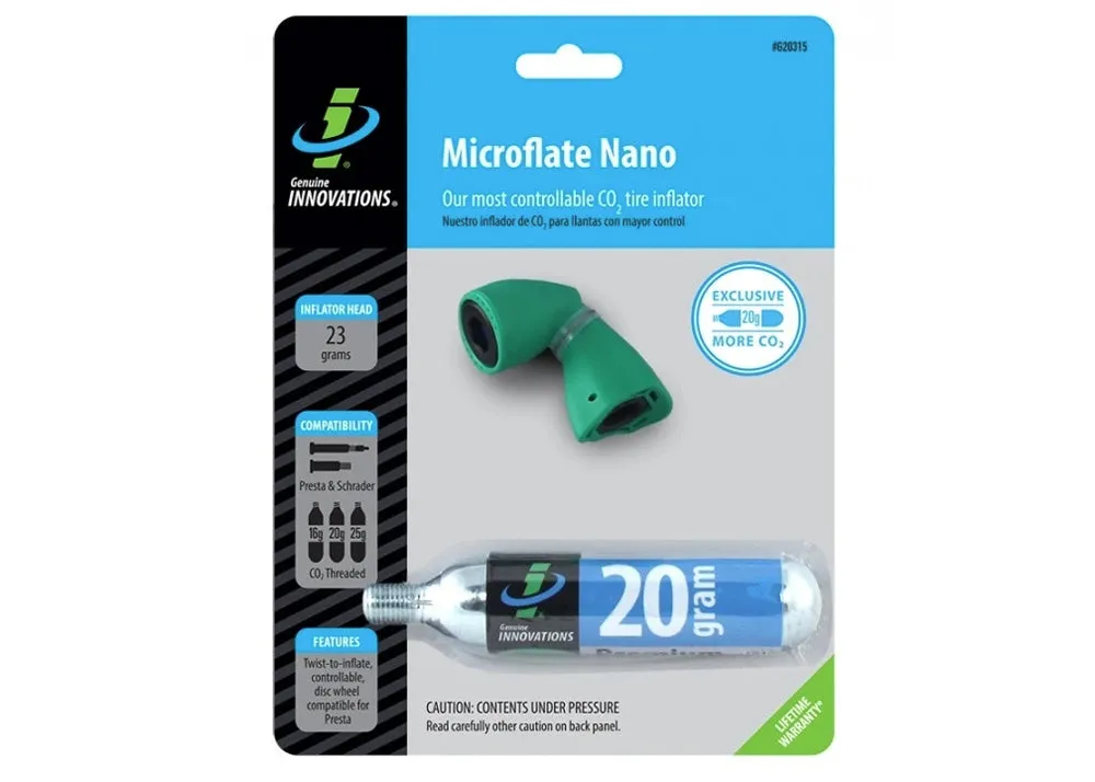 Microflate Nano CO2 Bike Tire Inflator