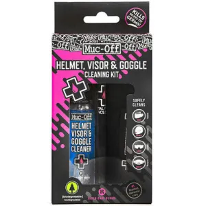 Muc-Off,Visor,Lens&Goggle Kit Cleaner,Cloth,Eva Storage Case Visor, Lens & Goggle Cleaner Kit  Lubesclean