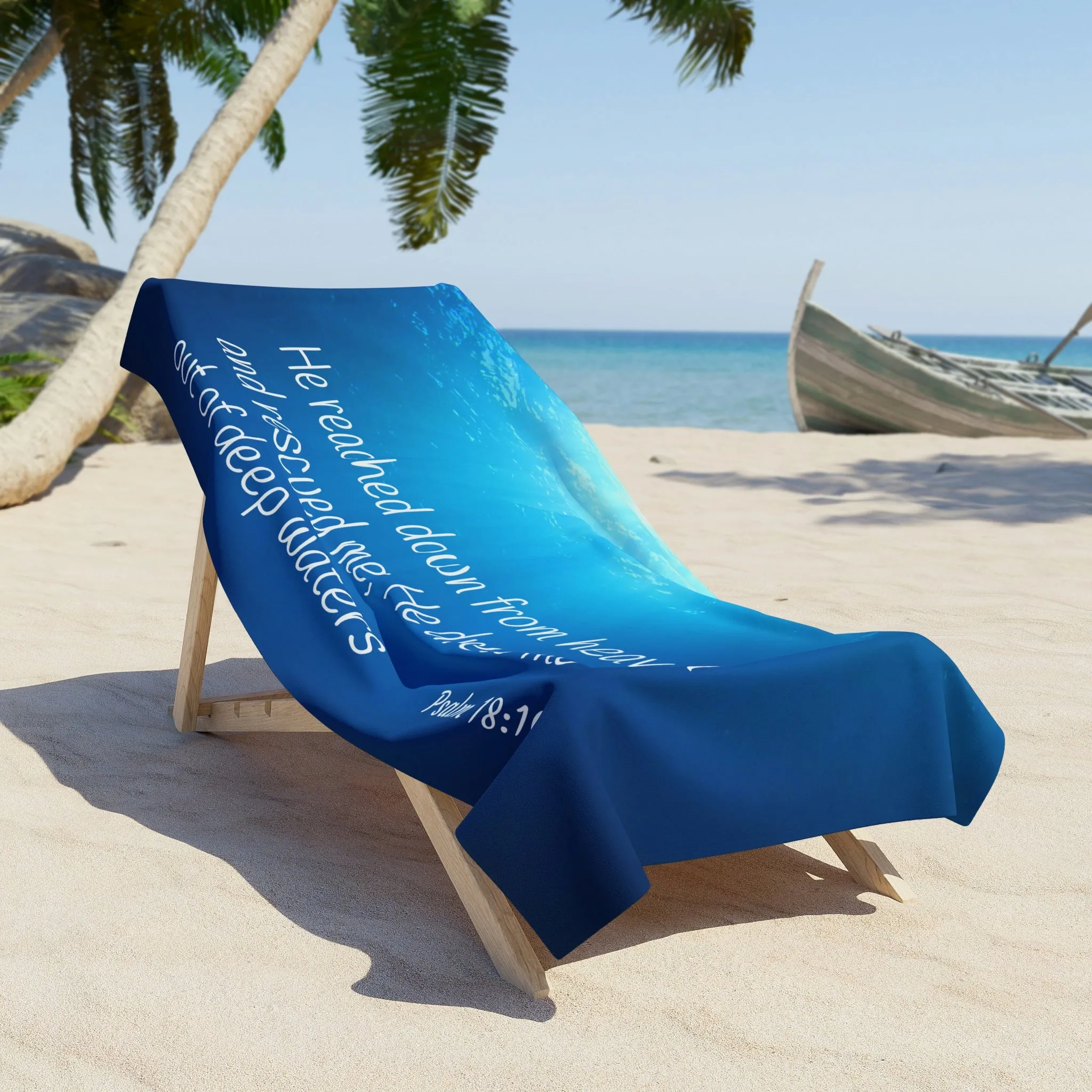 Psalm18 Beach Towel