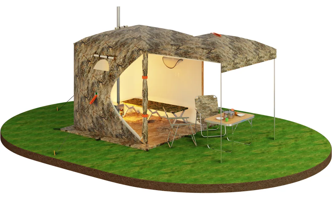 Russian Bear "Cuboid 4.40" Woodstove Tent | 4-6 person