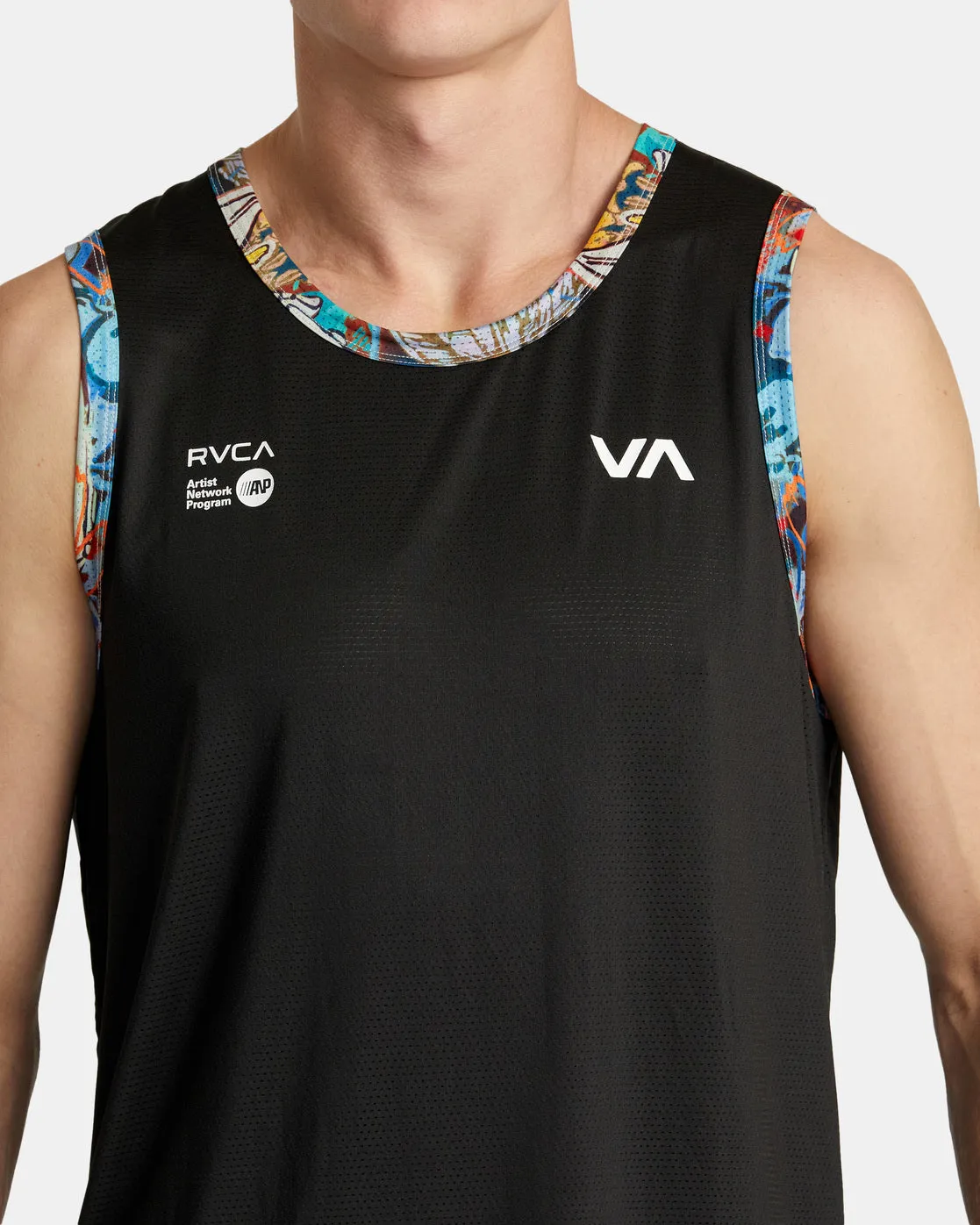 Sage Vaughn Runner Tank Knit - Black