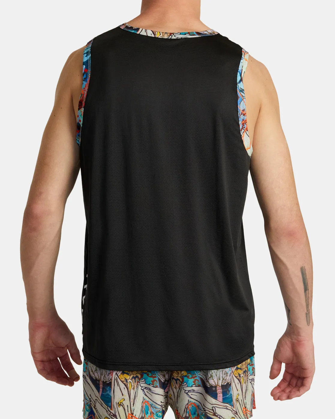 Sage Vaughn Runner Tank Knit - Black