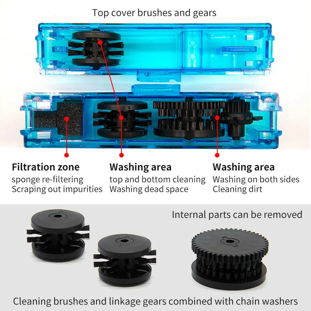 ThinkRider Portable Bicycle Chain Cleaner Bike Brushes Scrubber Wash Tool Mountain Cycling Cleaning Kit Outdoor Accessory