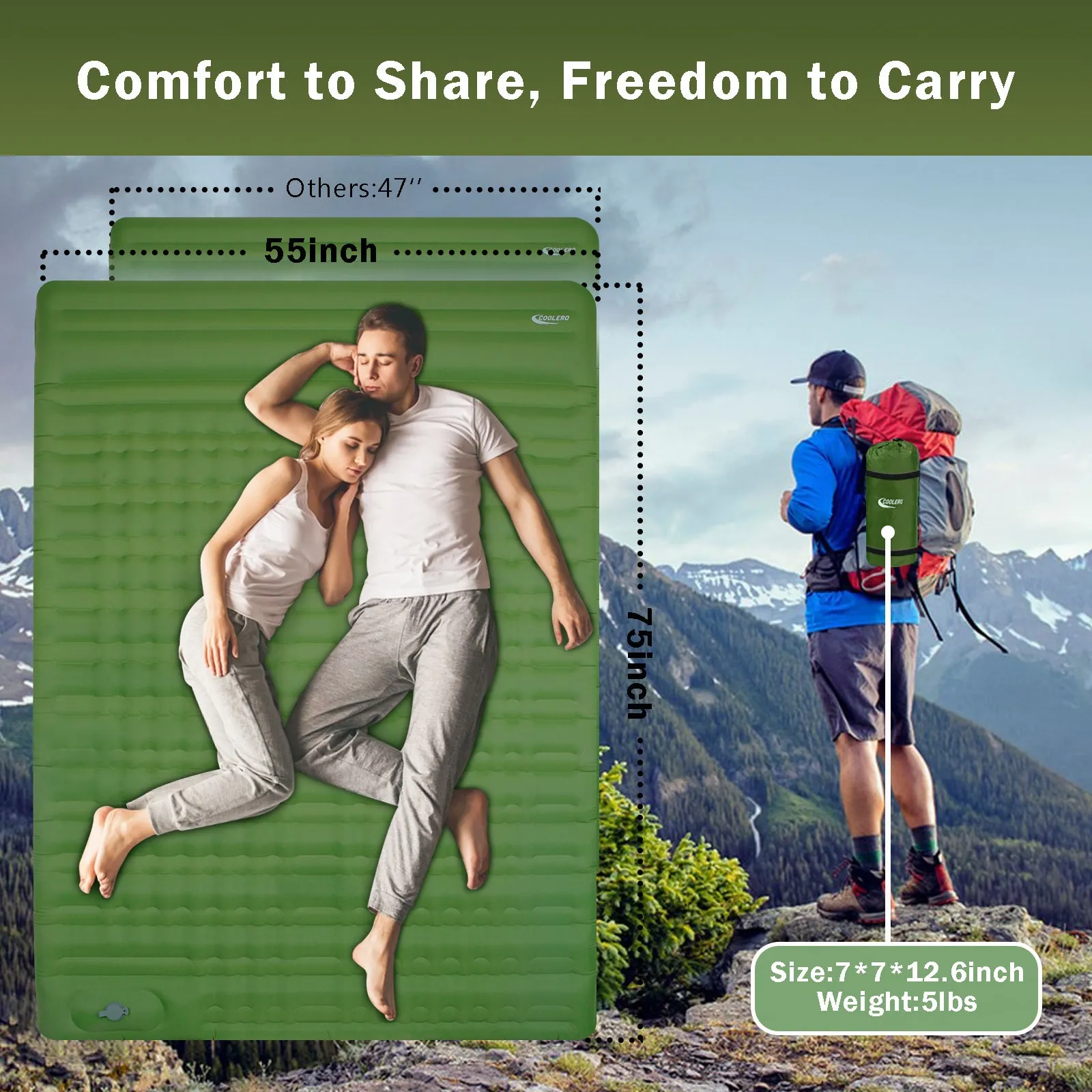 Windrest™ Double Inflatable Sleeping Pad